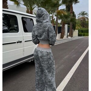 Hidden Cult Gray Camouflage Women's Hoodie